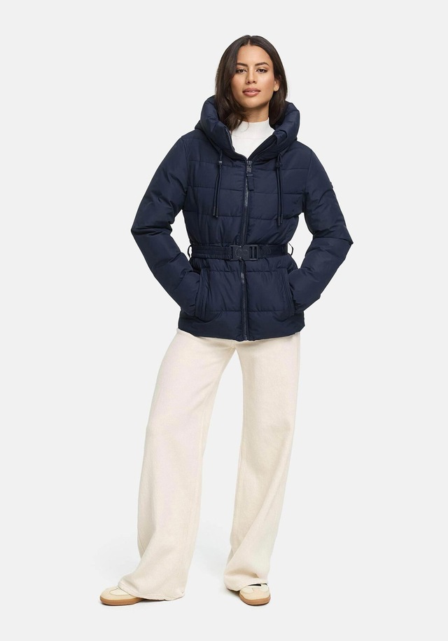 Marikoo Winterjacke »Himee« mit praktischem Taillengürtel und robuster Klickschnalle