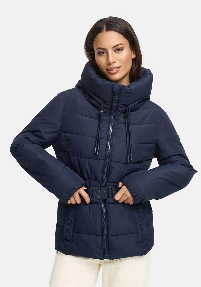 Marikoo Winterjacke »Himee« mit praktischem Taillengürtel und robuster Klickschnalle