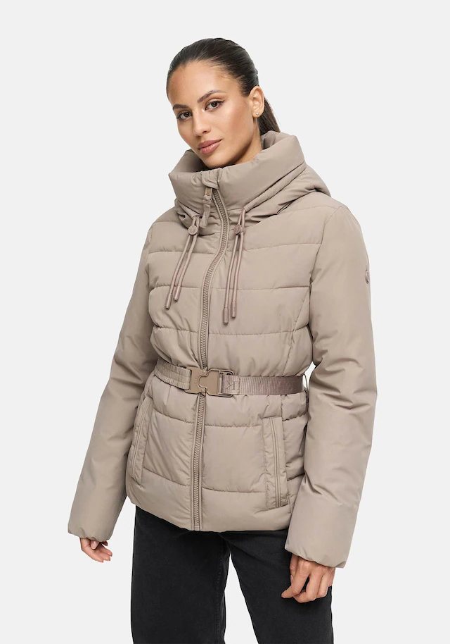 Marikoo Winterjacke »Himee« mit praktischem Taillengürtel und robuster Klickschnalle