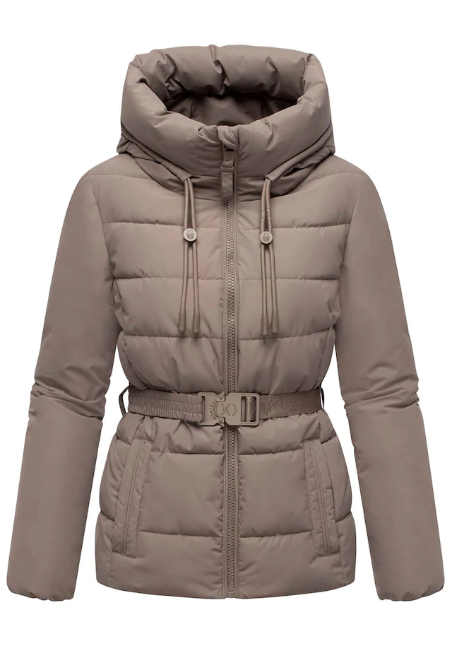 Marikoo Winterjacke »Himee« mit praktischem Taillengürtel und robuster Klickschnalle