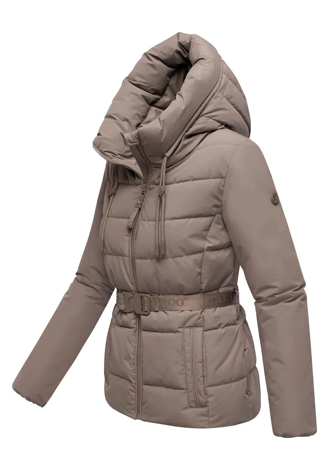 Marikoo Winterjacke »Himee« mit praktischem Taillengürtel und robuster Klickschnalle