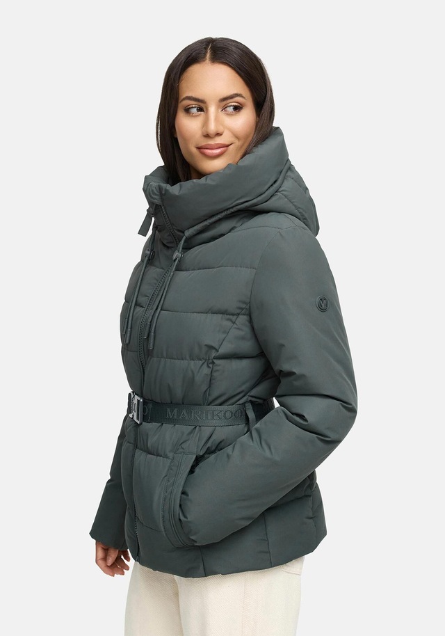 Marikoo Winterjacke »Himee« mit praktischem Taillengürtel und robuster Klickschnalle