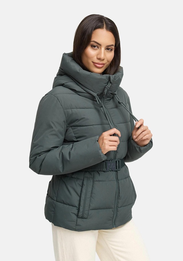 Marikoo Winterjacke »Himee« mit praktischem Taillengürtel und robuster Klickschnalle