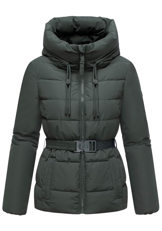 Marikoo Winterjacke »Himee« mit praktischem Taillengürtel und robuster Klickschnalle