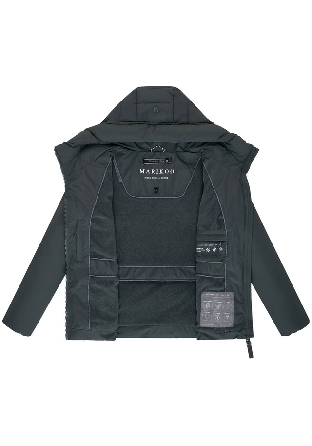 Marikoo Winterjacke »Himee« mit praktischem Taillengürtel und robuster Klickschnalle