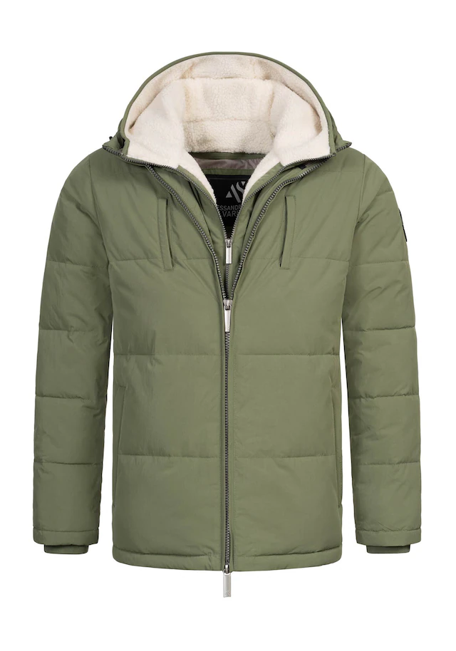 Alessandro Salvarini Winterjacke »ASFredii« mit abnehmbaren Teddy-Fleece-Innenlayer