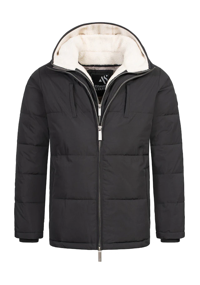 Alessandro Salvarini Winterjacke »ASFredii« mit abnehmbaren Teddy-Fleece-Innenlayer