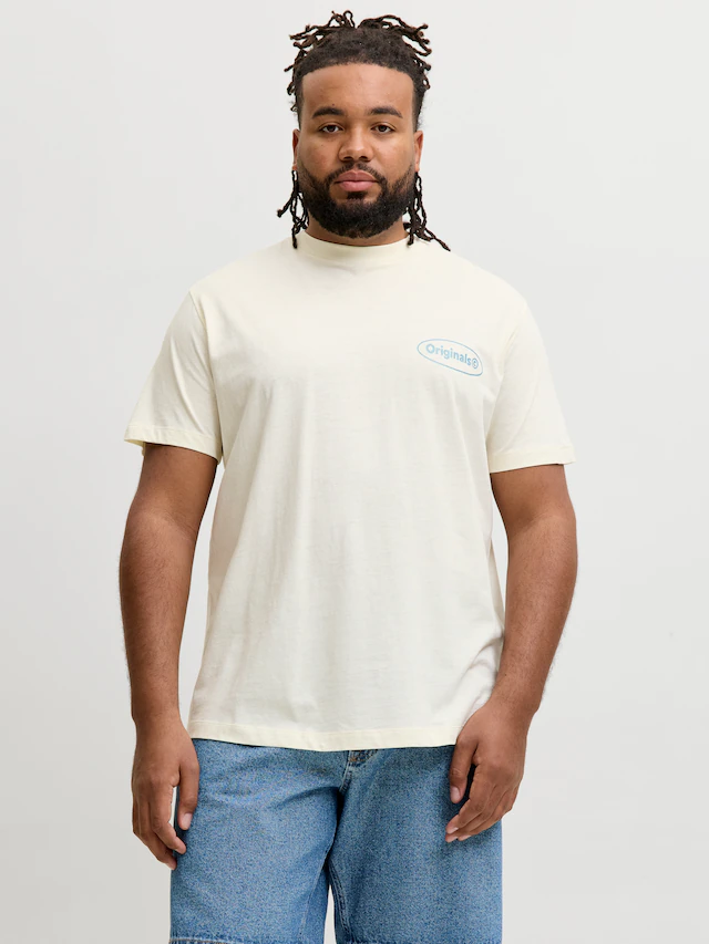 Jack & Jones PlusSize T-Shirt »JORRIVIERA VINTAGE POSTER BACK TEE PLS« mit Print