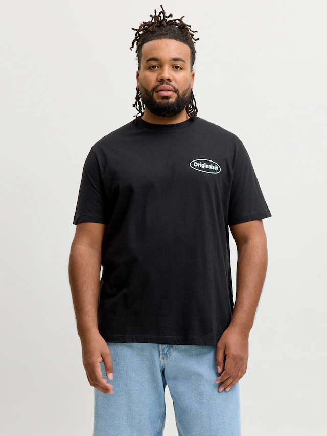 Jack & Jones PlusSize T-Shirt »JORRIVIERA VINTAGE POSTER BACK TEE PLS« mit Print