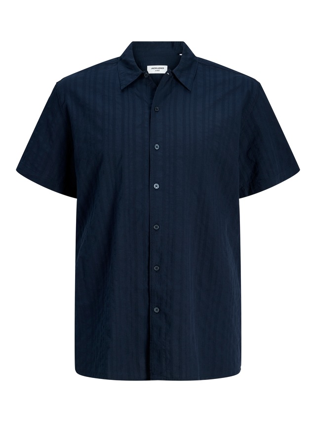 Jack & Jones PlusSize Kurzarmhemd »JORRIVIERA TEXTURE SHIRT SS PLS« mit Knopfleiste