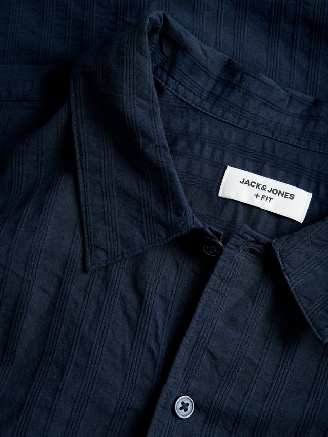 Jack & Jones PlusSize Kurzarmhemd »JORRIVIERA TEXTURE SHIRT SS PLS« mit Knopfleiste
