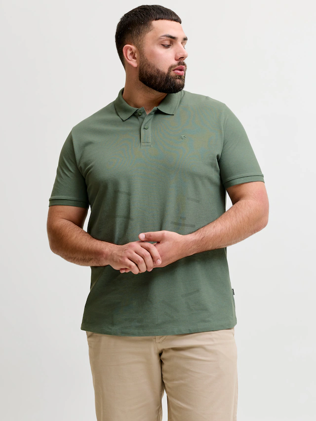 Jack & Jones PlusSize Poloshirt »JPRBLAWESTON SS POLO PLS« mit Stickerei