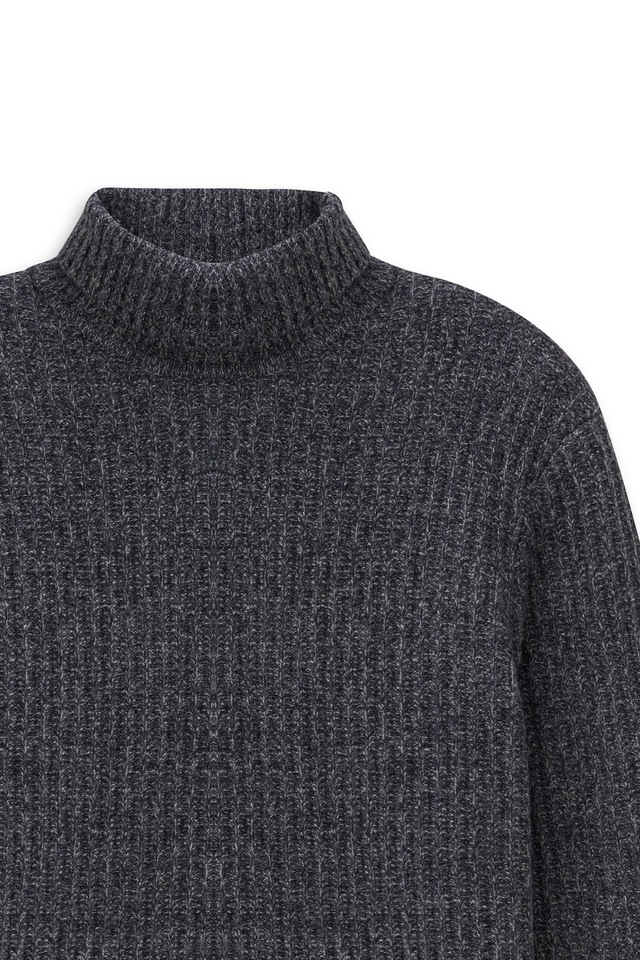 bugatti Rollkragenpullover »Regular Fit« Grobstrick aus einem Wollmix
