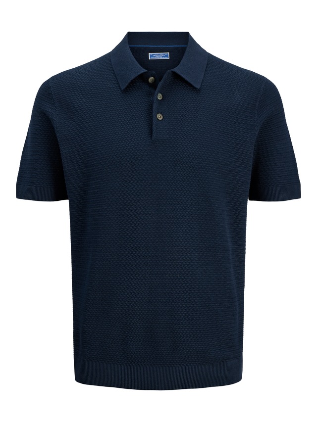 Jack & Jones Polokragenpullover »JPRBLURILEY KNIT POLO SS SN« Baumwolle, regular fit