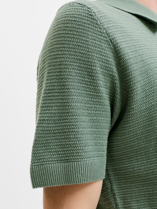 Jack & Jones Polokragenpullover »JPRBLURILEY KNIT POLO SS SN« Baumwolle, regular fit