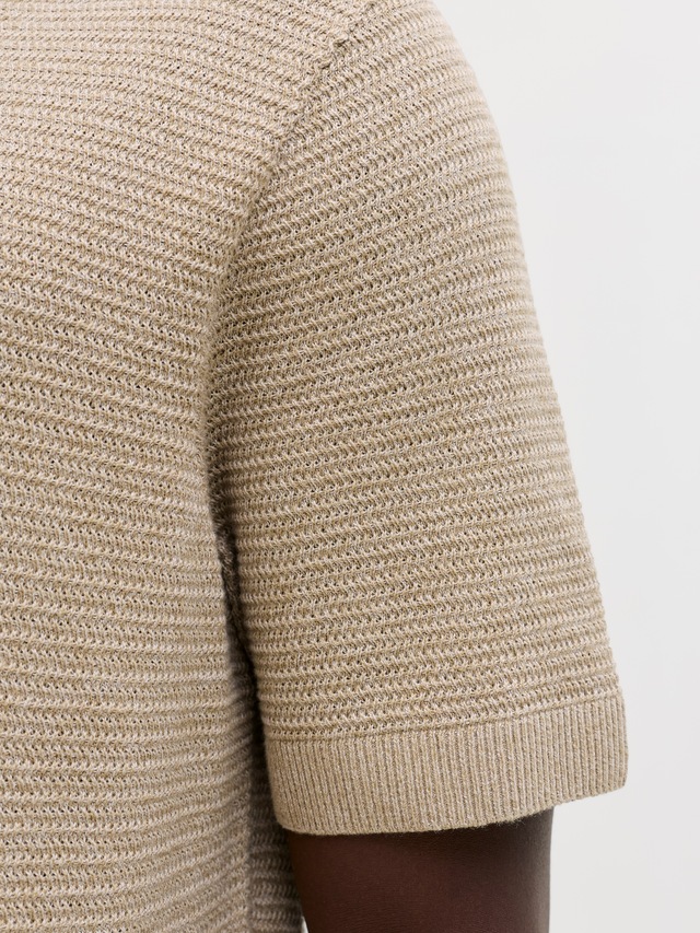 Jack & Jones Polokragenpullover »JPRBLURILEY KNIT POLO SS SN« Baumwolle, regular fit