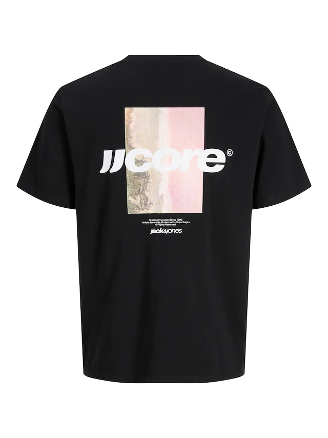 Jack & Jones T-Shirt »JCOCLUB BACK PHOTO TEE SS CREW NECK« mit Print