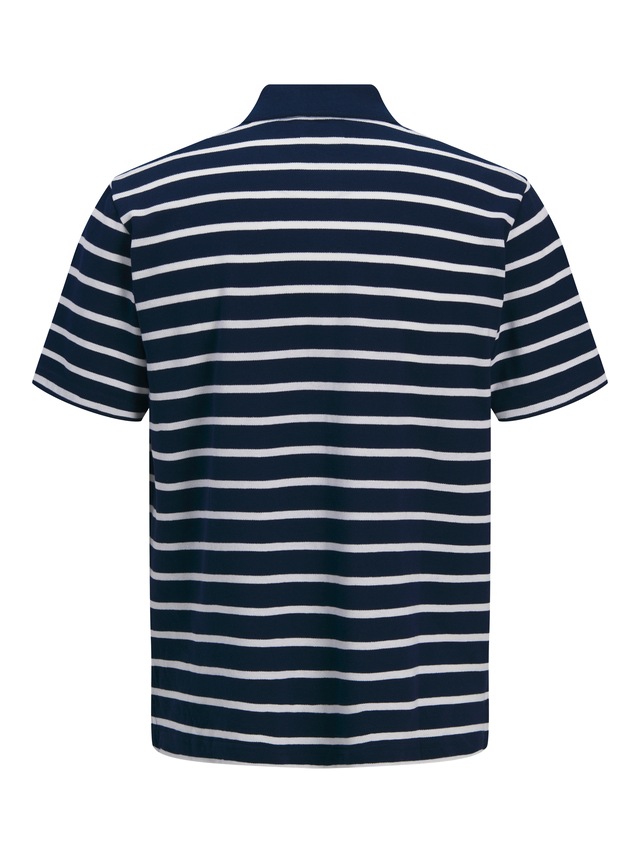 Jack & Jones Poloshirt »JPRBLUADAM SS STRIPED POLO« mit Streifen Muster