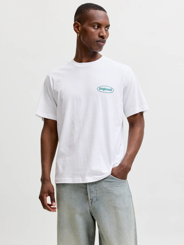 Jack & Jones T-Shirt »JORRIVIERA VINTAGE POSTER BACK TEE SS CN« mit Print