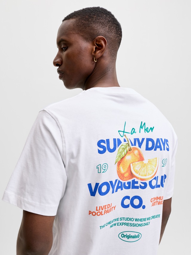 Jack & Jones T-Shirt »JORRIVIERA VINTAGE POSTER BACK TEE SS CN« mit Print