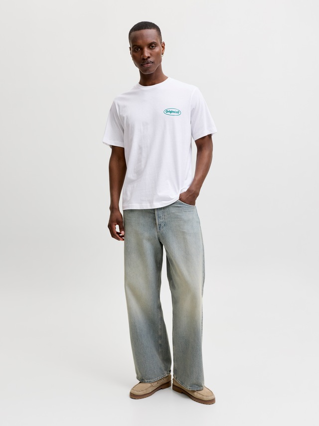 Jack & Jones T-Shirt »JORRIVIERA VINTAGE POSTER BACK TEE SS CN« mit Print