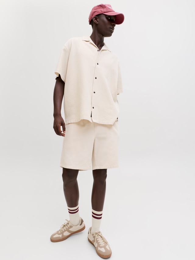 Jack & Jones Jogginghose »JPSTJAIDEN WAFFLE RESORT SHORT REG« mit elastischem Bund