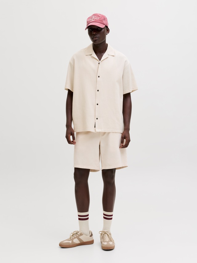 Jack & Jones Jogginghose »JPSTJAIDEN WAFFLE RESORT SHORT REG« mit elastischem Bund
