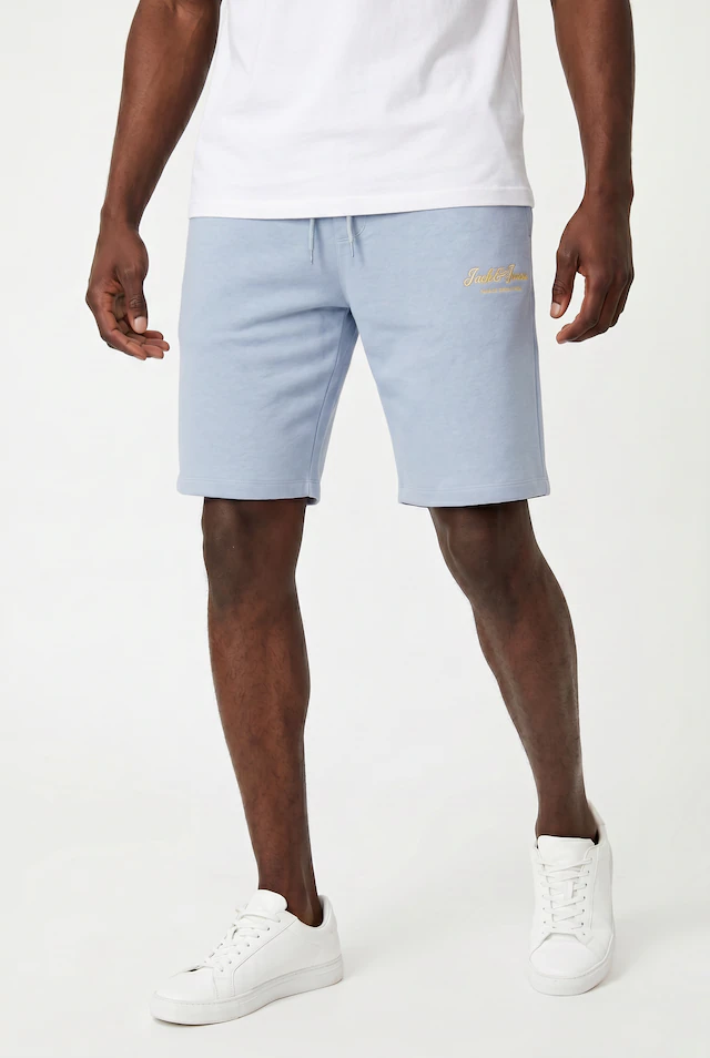 Jack & Jones Laufhose »JPSTGORDON ARCHIVE COLOR SWEAT SHORT MID« mit Logo Schriftzug