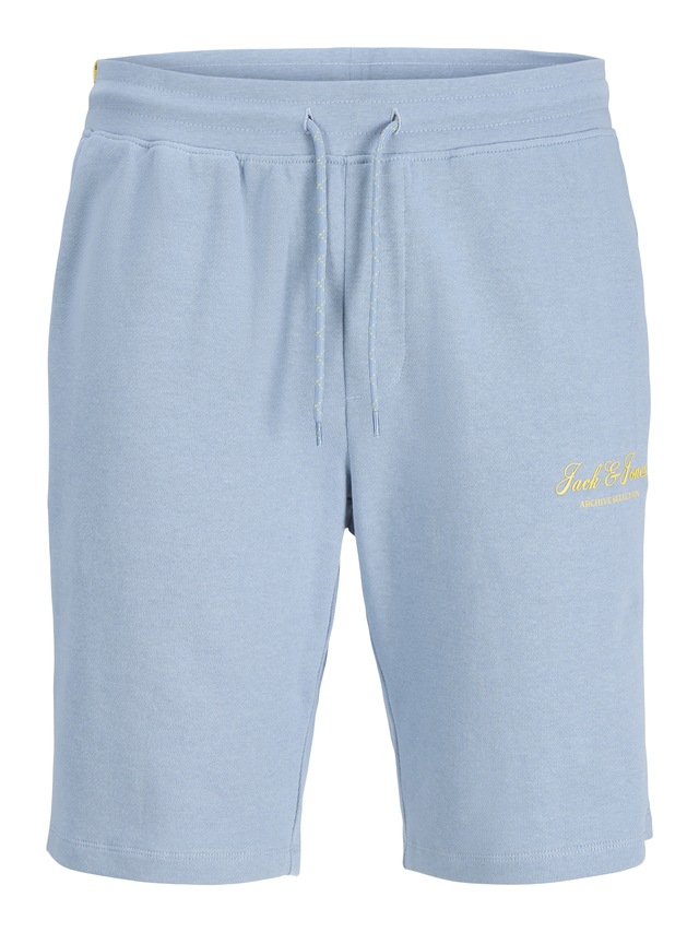 Jack & Jones Laufhose »JPSTGORDON ARCHIVE COLOR SWEAT SHORT MID« mit Logo Schriftzug