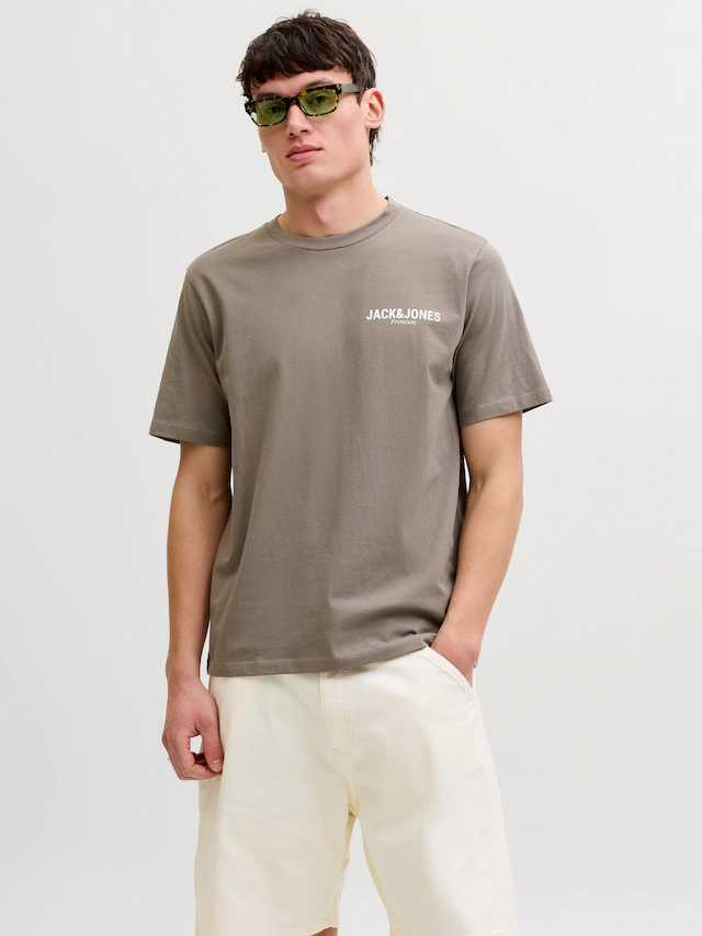 Jack & Jones T-Shirt »JPRBLAOSCAR SS TEE FST« mit Logo Schriftzug