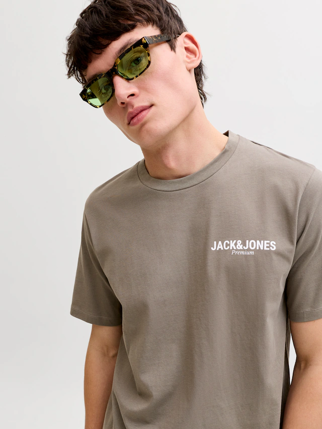 Jack & Jones T-Shirt »JPRBLAOSCAR SS TEE FST« mit Logo Schriftzug