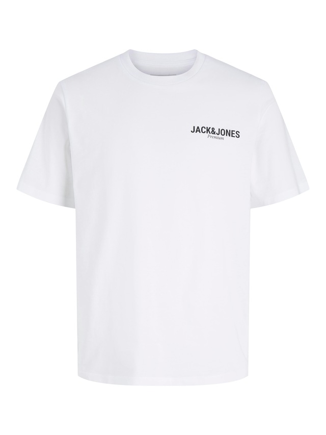 Jack & Jones T-Shirt »JPRBLAOSCAR SS TEE FST« mit Logo Schriftzug