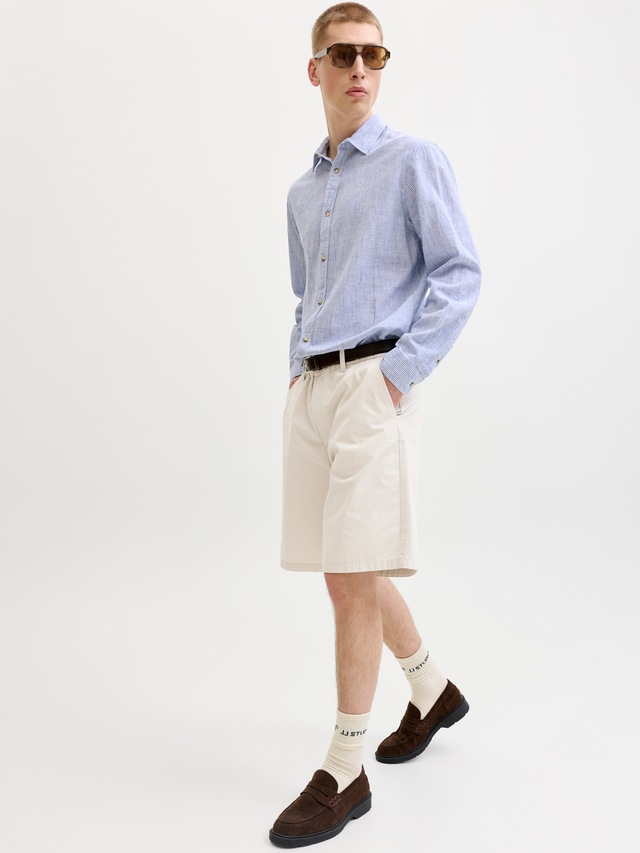 Jack & Jones Chinoshorts »JPSTKARL DREW CHINO SHORTS MID« Baumwolle, locker geschnitten