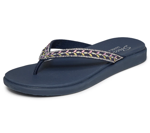 Skechers Zehentrenner »MEDITATION LUXE-« Strandschuh, Sommerschuh, Badeschuh mit Glitzersteinchen
