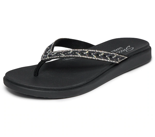Skechers Zehentrenner »MEDITATION LUXE-« Strandschuh, Sommerschuh, Badeschuh mit Glitzersteinchen