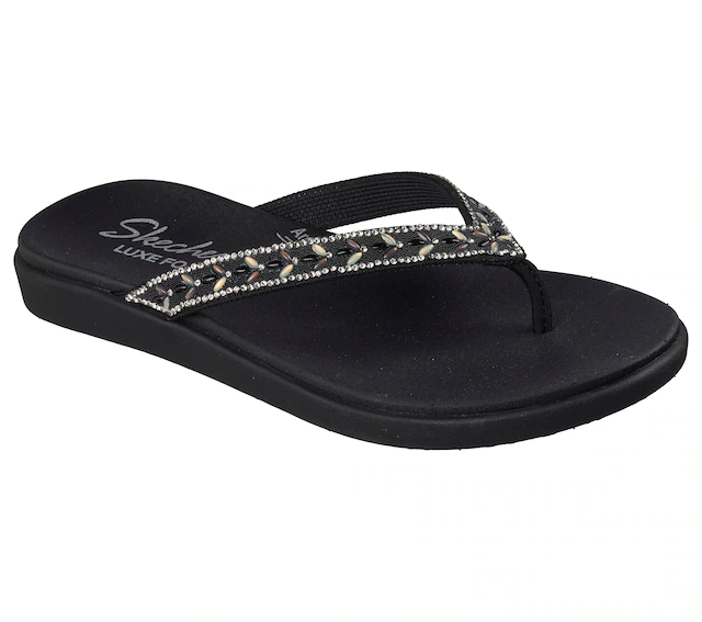 Skechers Zehentrenner »MEDITATION LUXE-« Strandschuh, Sommerschuh, Badeschuh mit Glitzersteinchen