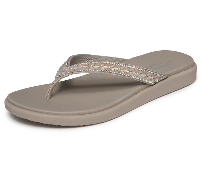 Skechers Zehentrenner »MEDITATION LUXE-« Strandschuh, Sommerschuh, Badeschuh mit Glitzersteinchen