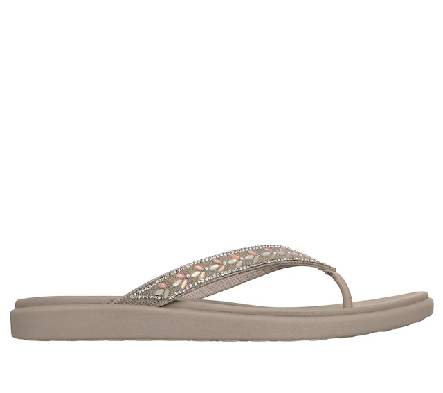 Skechers Zehentrenner »MEDITATION LUXE-« Strandschuh, Sommerschuh, Badeschuh mit Glitzersteinchen