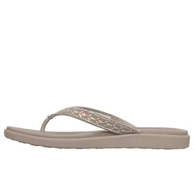 Skechers Zehentrenner »MEDITATION LUXE-« Strandschuh, Sommerschuh, Badeschuh mit Glitzersteinchen