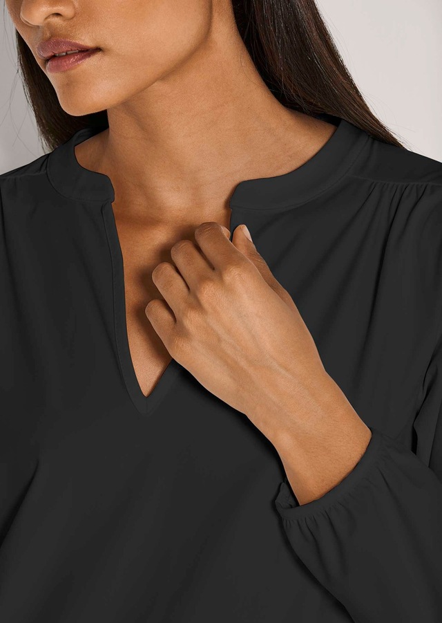 MADELEINE Langarmbluse »Bluse Jerseybluse mit Rundhalsausschnitt« Edle Jerseyware