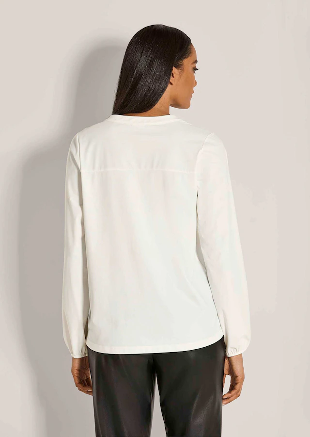 MADELEINE Langarmbluse »Bluse Jerseybluse mit Rundhalsausschnitt« Edle Jerseyware