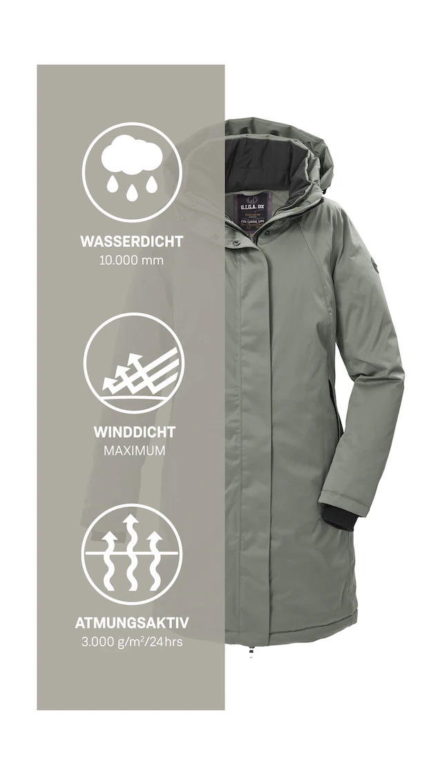 G.I.G.A. DX by killtec Parka »GW 93 WMN PRK« wasserdicht, atmungsaktiv, 2-Wege-Reißverschluss