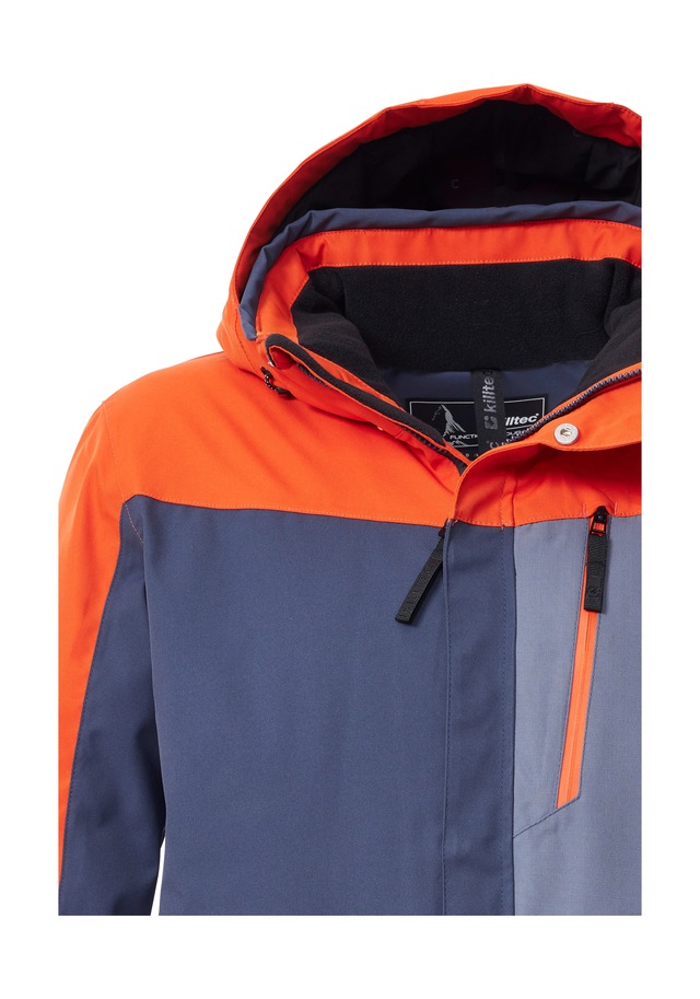 Killtec Skijacke »KSW 52 MN SKI JCKT« Wasserdichte, atmungsaktive Herrenjacke mit Schneefang und Taschen