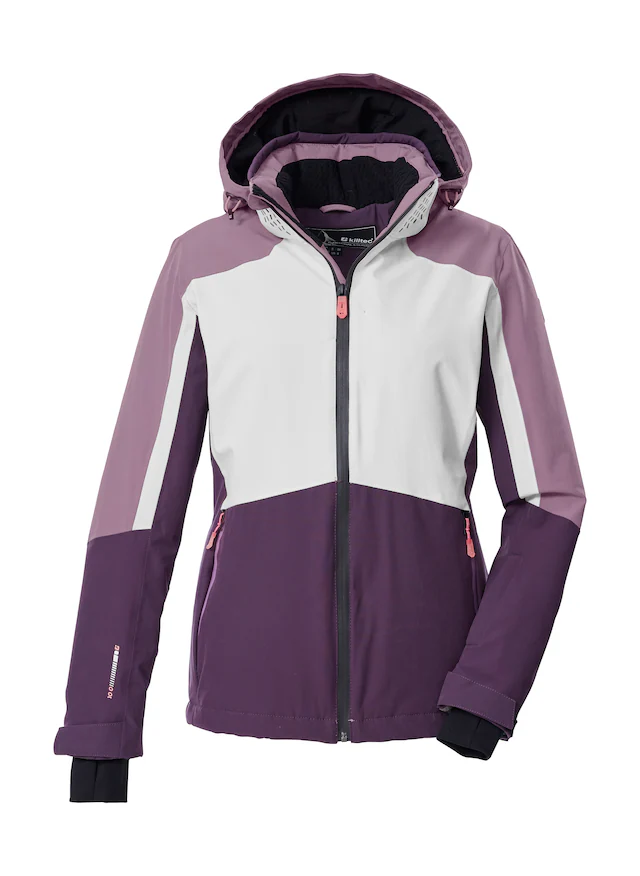 Killtec Skijacke »KSW 28 WMN SKI JCKT« Wasserdichte Skijacke mit Colourblock-Design und praktischen Taschen
