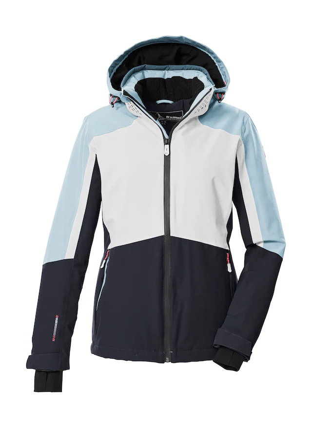 Killtec Skijacke »KSW 28 WMN SKI JCKT« Wasserdichte Skijacke mit Colourblock-Design und praktischen Taschen