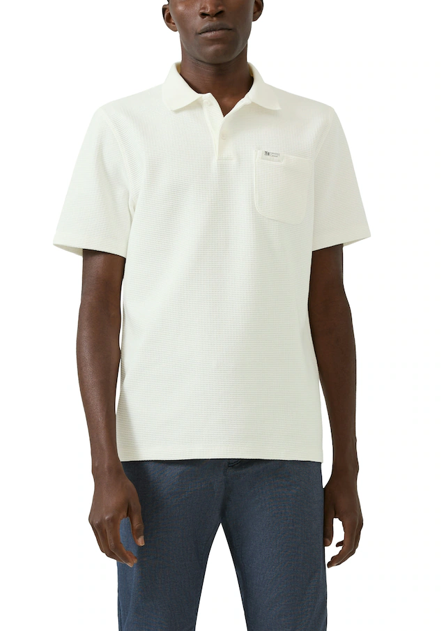 s.Oliver Poloshirt in Waffle-Optik