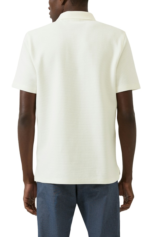 s.Oliver Poloshirt in Waffle-Optik