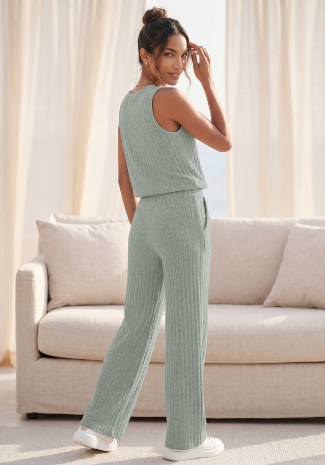 Vivance Schlupfhose »aus kuscheliger Rippware mit flauschigem Griff« Relaxhose aus Rippstoff, bequeme Loungehose, lässige Jerseyhose