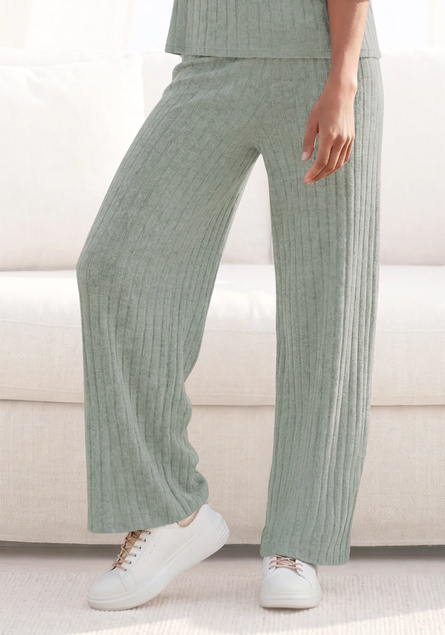 Vivance Schlupfhose »aus kuscheliger Rippware mit flauschigem Griff« Relaxhose aus Rippstoff, bequeme Loungehose, lässige Jerseyhose