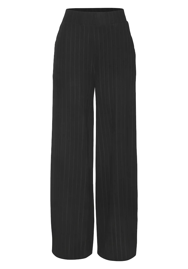 Vivance Schlupfhose »aus kuscheliger Rippware mit flauschigem Griff« Relaxhose aus Rippstoff, bequeme Loungehose, lässige Jerseyhose